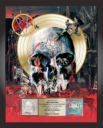 South of Heaven Album Plaque